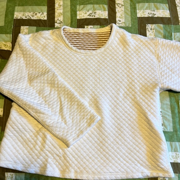 Brown and Cream Reversible Sweatshirt - Picture 4 of 4